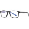 Techsuit - Anti-Blue Light Glasses Reflex TR90 (F2388) - Rectangular - Sand Black / Grey - (F2388/GREY)
