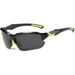 Techsuit - Bike Glasses (9301) - For Cycling And Sport Outdoor Activities, With Uv Protection, Unisex - Black / Green