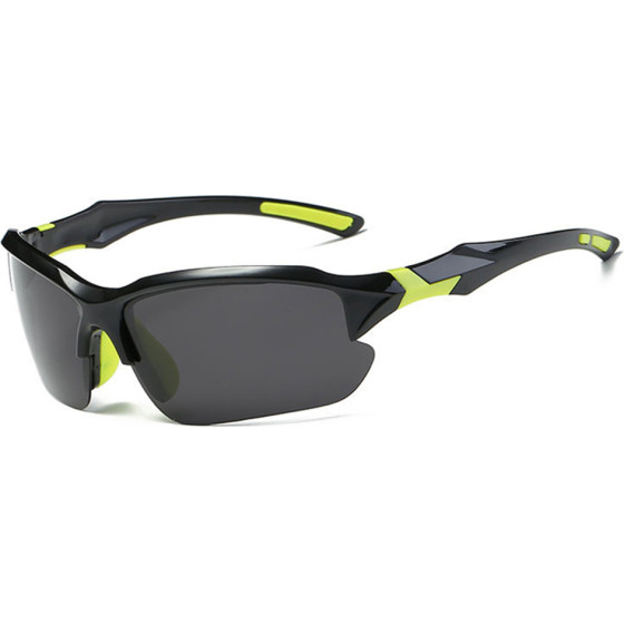 Techsuit - Bike Glasses (9301) - For Cycling And Sport Outdoor Activities, With Uv Protection, Unisex - Black / Green