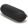 Techsuit - Glasses Case (ETOV1) - With Zipper, Eco Leather, 160 x 48 x 45mm - Black