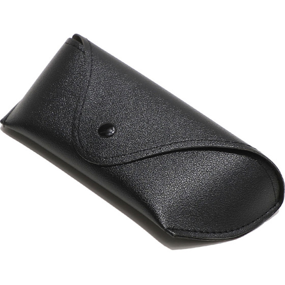 Techsuit - Glasses Case (ETPU1) - Eco Leather, 167 x 70 x 40mm - Black