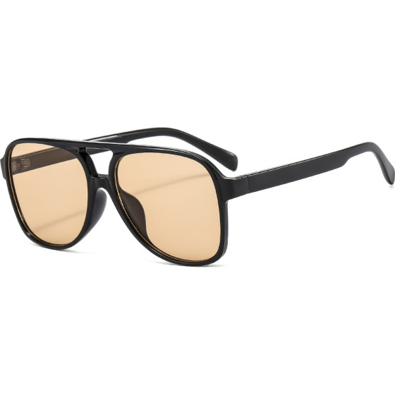 Techsuit - Sunglasses (98061) - Uv Protection, For Women And Men - Black / Light Tea