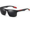 Techsuit - Sunglasses Polarised TR90 (MM101) - Uv Protection - Matte Black / Red