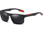 Techsuit - Sunglasses Polarised TR90 (MM101) - Uv Protection - Matte Black / Red