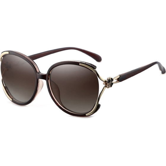 Techsuit - Sunglasses Polarized (1384) - For Women With Uv Protection, Pc - Brown
