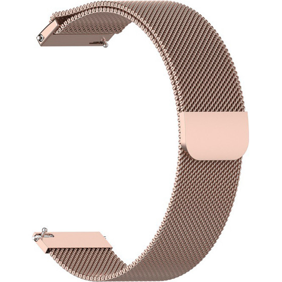 Techsuit - Watchband 18mm (W009) - Huawei Watch Gt 4 (41mm)/W1/Honor Watch S1/Garmin Venu 2S/Vivoactive 4S - Rose Gold