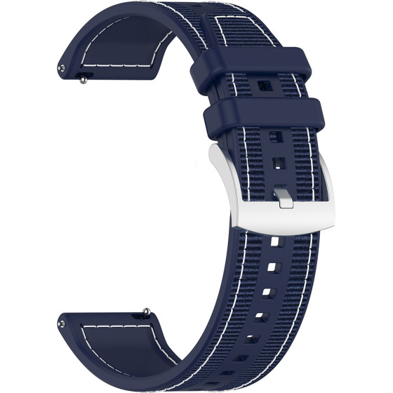 Techsuit - Watchband 22mm (W051) - Huawei Watch Gt 2 (46mm)/Gt 2 Pro/Gt 3 Pro (46mm)/Ultimate, Xiaomi Watch S1 - Dark Blue