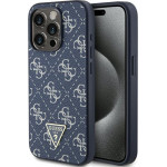Guess 4G Triangle Metal Logo - Case For Iphone 15 Pro Max (blue) - (GUHCP15XPG4GPB)