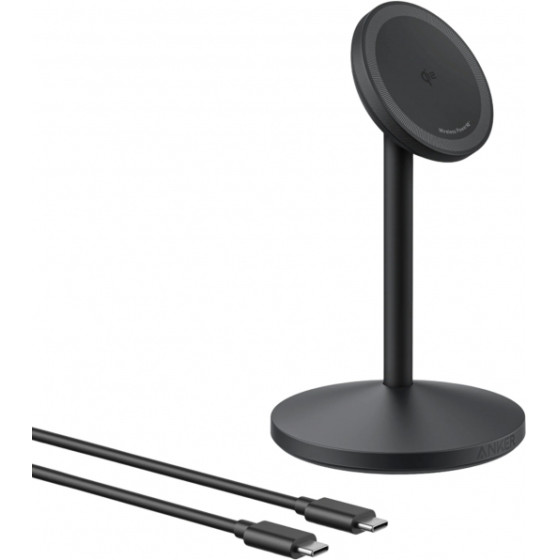 Anker Wireless Charger Maggo Stand, 15W, 1.67A, Black - (A25X1H11)