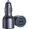 Ugreen Car Charger EC703, 75W, 3.25A, 1 x USB-A - 2 x USB-C, Black