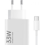 Xiaomi Wall Charger , 33W, 3A, 1 x USB-A, With USB-C Cable, White - (BHR9956EU)
