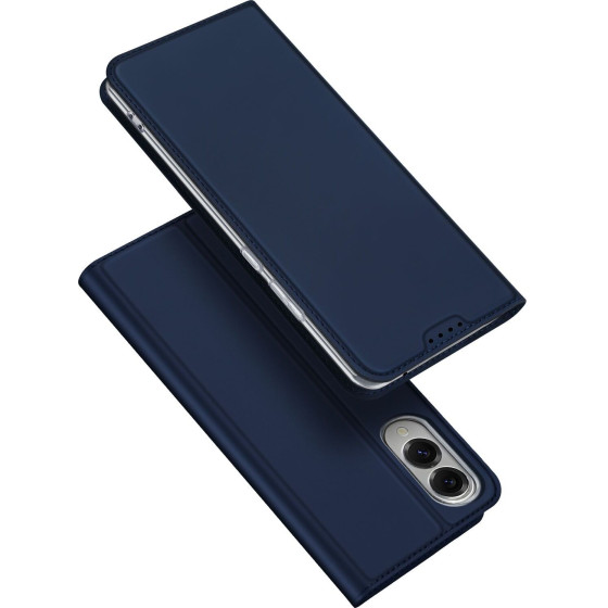 Dux Ducis Wallet Case Skin Pro For Samsung S25 Edge blue