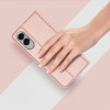 Dux Ducis Wallet Case Skin Pro For Samsung S25 Edge rose