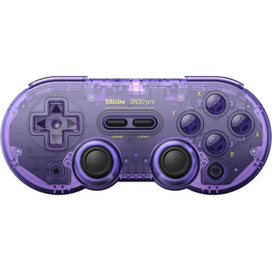 8BitDo SN30 Pro Special Edition �������� & ��������� Gamepad ��� PC / Android / Steam Deck / Raspberry Pi (Hall Effect) - Crystal Purple - (04668)
