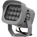 GloboStar FLOOD-XENA ��������� ���� Wall Washer LED 12W 1440lm 10� AC 220-240V ��������� IP65 ����� ����� 6000K - ���� ������� - �13.5 x �11 x �15cm - 3 ������ ������� - (05015)