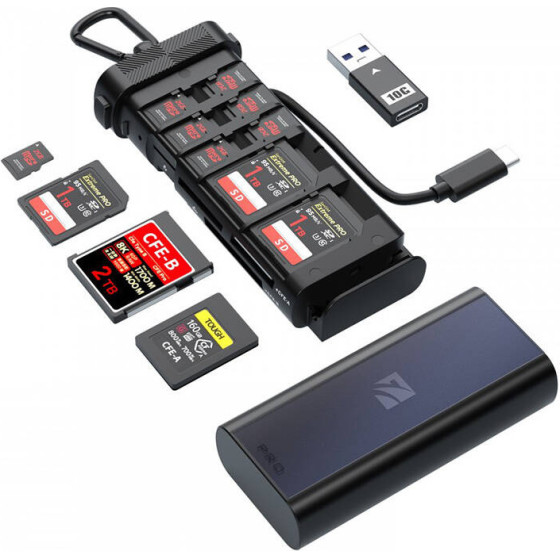 Freewell Pro card reader CF A/B, SD, TF - (FW-CR02-PRO)