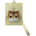 Nimmy card wallet BIG EYED PET 2.0 Cat khaki