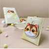 Nimmy card wallet BIG EYED PET 2.0 Cat khaki