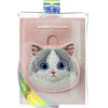 Nimmy card wallet BIG EYED PET 2.0 Cat pink