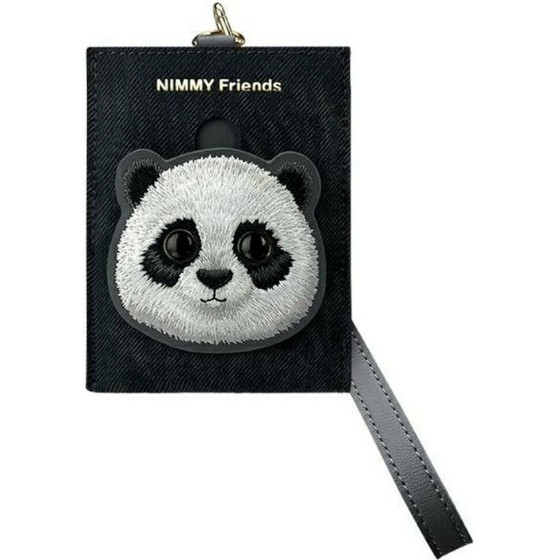 Nimmy card wallet BIG EYED PET 2.0 Panda black
