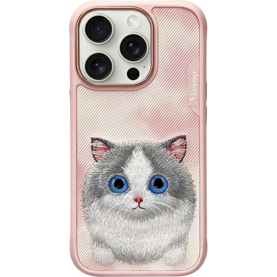Nimmy case BIG EYED PET 2.0 Cat for IPHONE 16 Pro pink