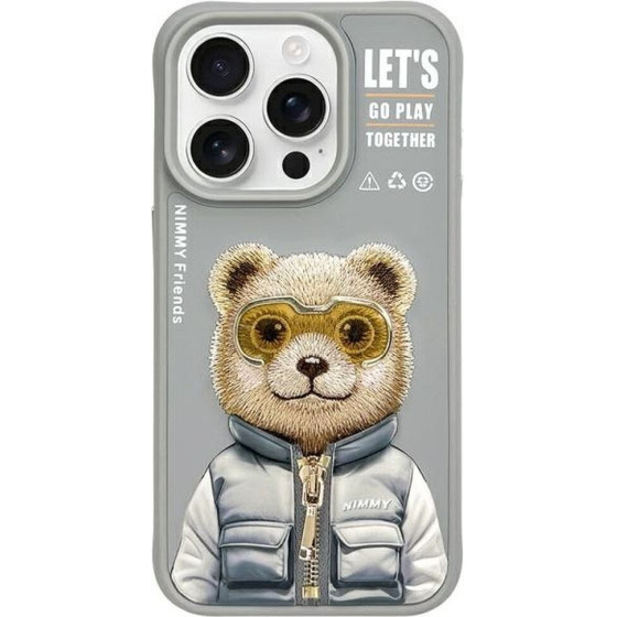 Nimmy case COOL&CUTE 2.0 Bear for IPHONE 15 Pro Max gray
