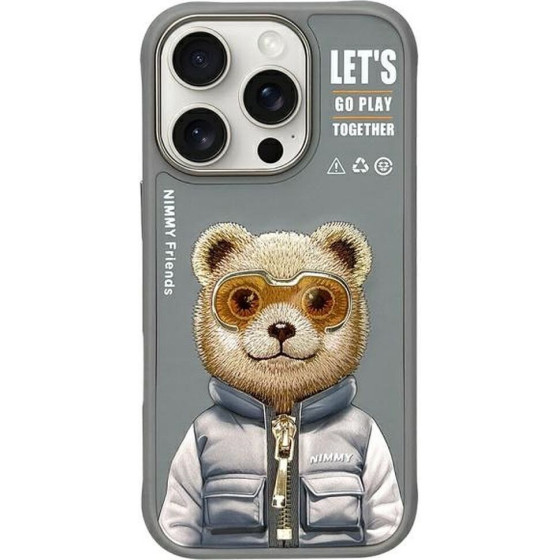 Nimmy case COOL&CUTE 2.0 Bear for IPHONE 16 Pro Max gray