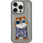 Nimmy case GLASSES COOL CAT for IPHONE 16 Pro gray
