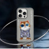 Nimmy case GLASSES COOL CAT for IPHONE 16 Pro Max gray