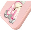 Nimmy case GLASSES COOL CAT for IPHONE 16 Pro Max pink