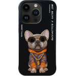 Nimmy case GLASSES COOL DOG for IPHONE 15 Pro Max black