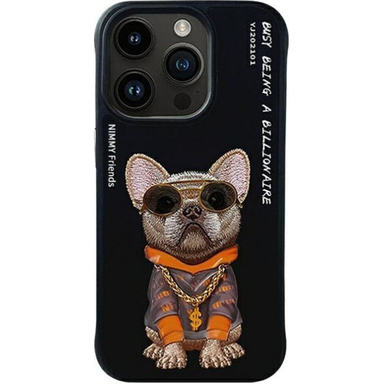 Nimmy case GLASSES COOL DOG for IPHONE 15 Pro Max black