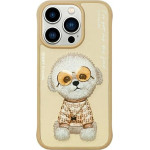 Nimmy case GLASSES COOL DOG for IPHONE 15 Pro Max khaki