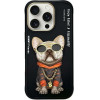 Nimmy case GLASSES COOL DOG for IPHONE 16 Pro black
