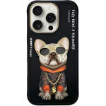 Nimmy case GLASSES COOL DOG for IPHONE 16 Pro black