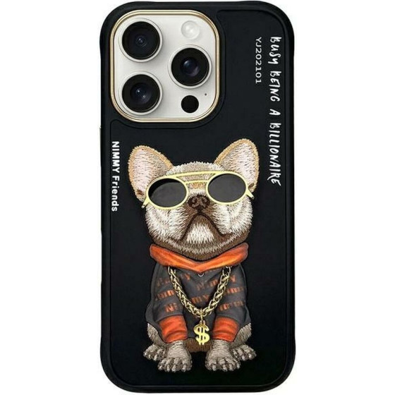 Nimmy case GLASSES COOL DOG for IPHONE 16 Pro black