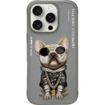 Nimmy case GLASSES COOL DOG for IPHONE 16 Pro Max gray