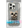 Nimmy case GLASSES COOL DOG for IPHONE 16 Pro Max gray