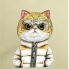 Nimmy crossbody COOL&CUTE 2.0 Cat khaki