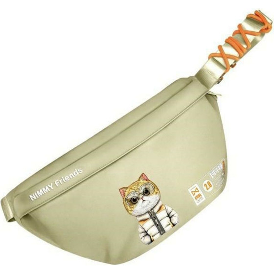 Nimmy crossbody COOL&CUTE 2.0 Cat khaki