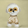 Nimmy crossbody GLASSES COOL DOG khaki