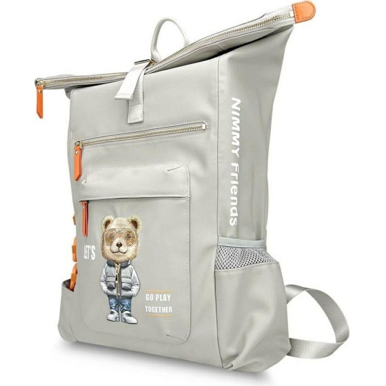 Nimmy laptop bag COOL&CUTE 2.0 Bear gray