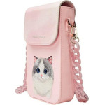 Nimmy phone bag BIG EYED PET 2.0 Cat pink