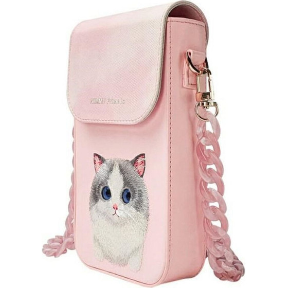 Nimmy phone bag BIG EYED PET 2.0 Cat pink