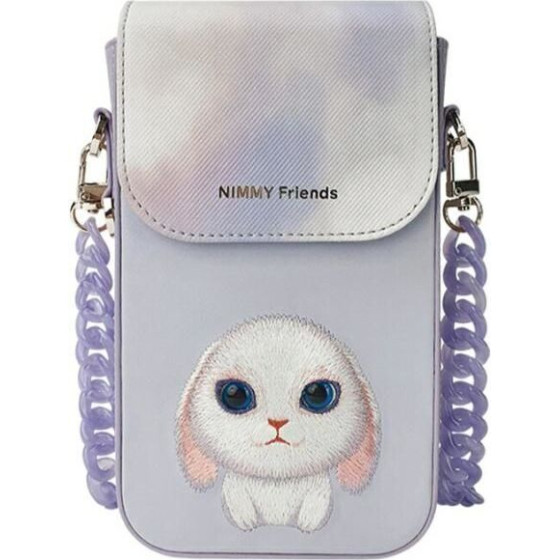 Nimmy phone bag BIG EYED PET 2.0 Rabbit purple