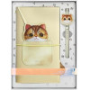 Nimmy set 2in1 notebook + pen BIG EYED PET 2.0 Cat khaki