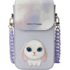 Nimmy set 3in1 phone bag + wallet + gps cover BIG EYED PET 2.0 Rabbit purple