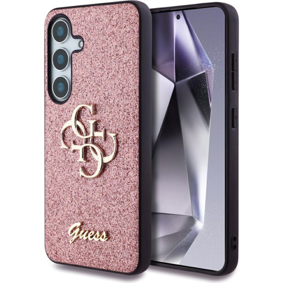 Guess - Glitter Script Big 4G Logo - Samsung Galaxy S25 Plus - Pink - (GUHCS25MHG4SGP)