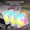 CORSAIR Fan RS120 ARGB (Triple Pack,WH) - (CO-9050185-WW)
