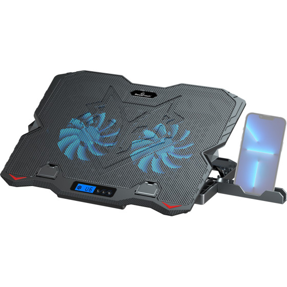 Powertech ���� & ���� Laptop ��� 15.6'', 2x 125mm Led fan, ����� - (PT-1346)